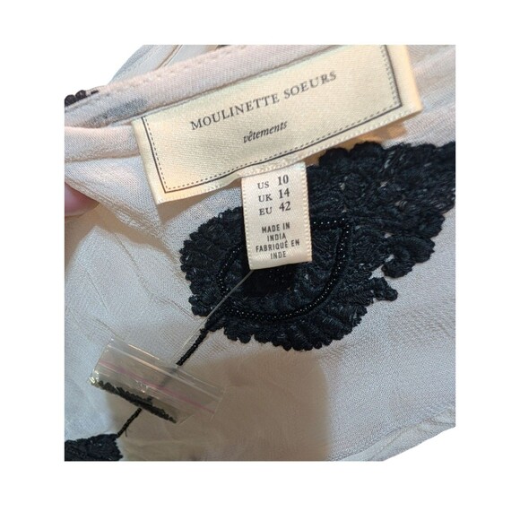 Embroidered Medallion Maxi Dress- Moulinette Soeurs Anthropologie - Size 10 - Picture 4 of 7